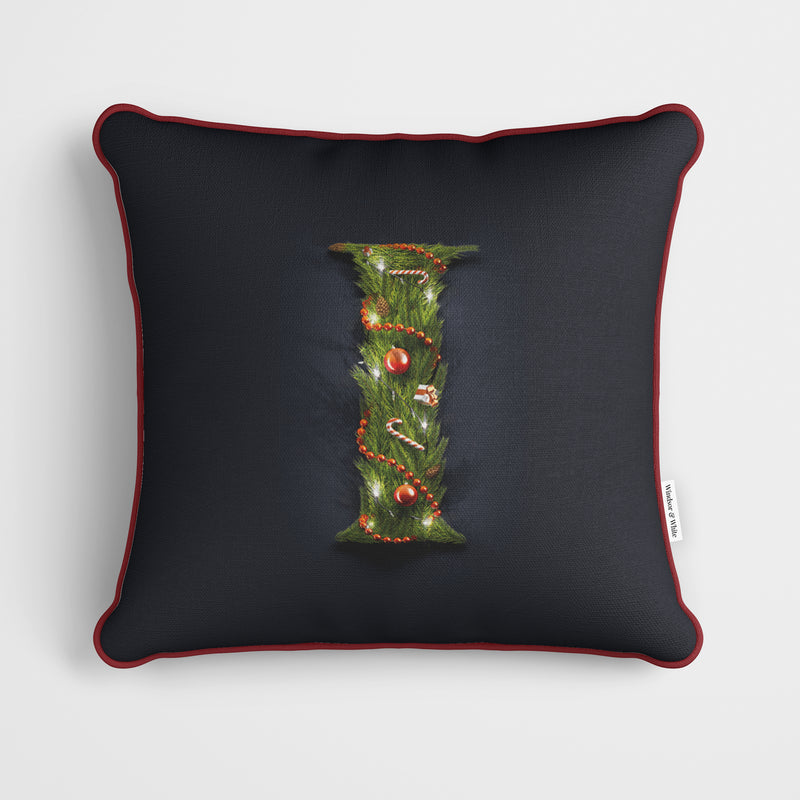 Christmas Garland Letter (I) Cushion