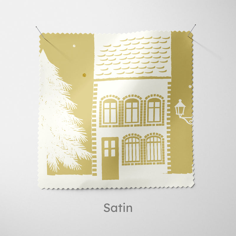 Personalised Christmas Cushion Gold House