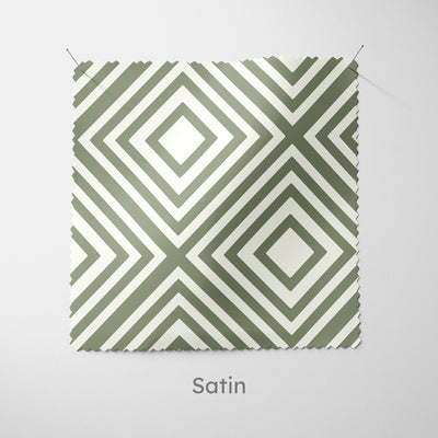 Diamond Pattern Sage Green Cushion - Handmade Homeware, Made in Britain - Windsor and White