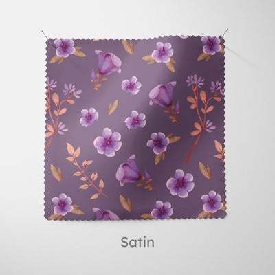 Purple Ditsy Floral Cushion - Handmade Homeware, Made in Britain - Windsor and White