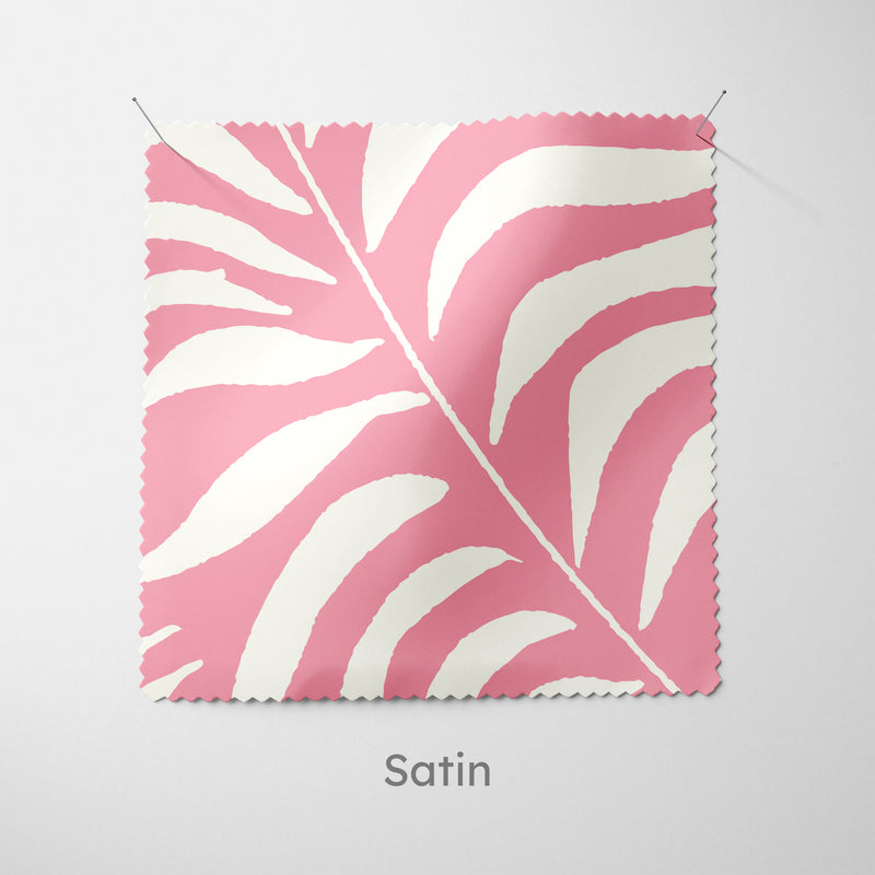 Palm Leaves Pink Cushion - Handmade Homeware, Made in Britain - Windsor and White