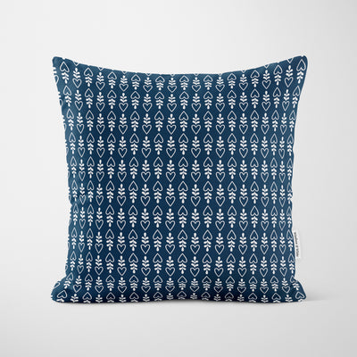 Blue Gingerbread House Christmas Cushion