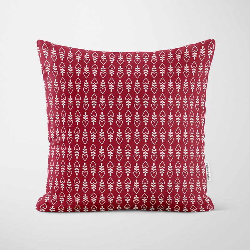 Red Gingerbread House Christmas Cushion