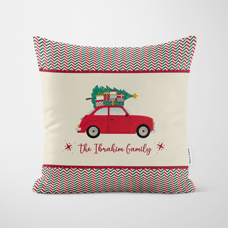 Personalised Christmas Car Cushion