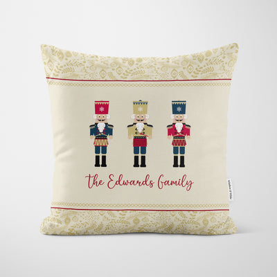 Personalised Gold Nutcracker Cushion