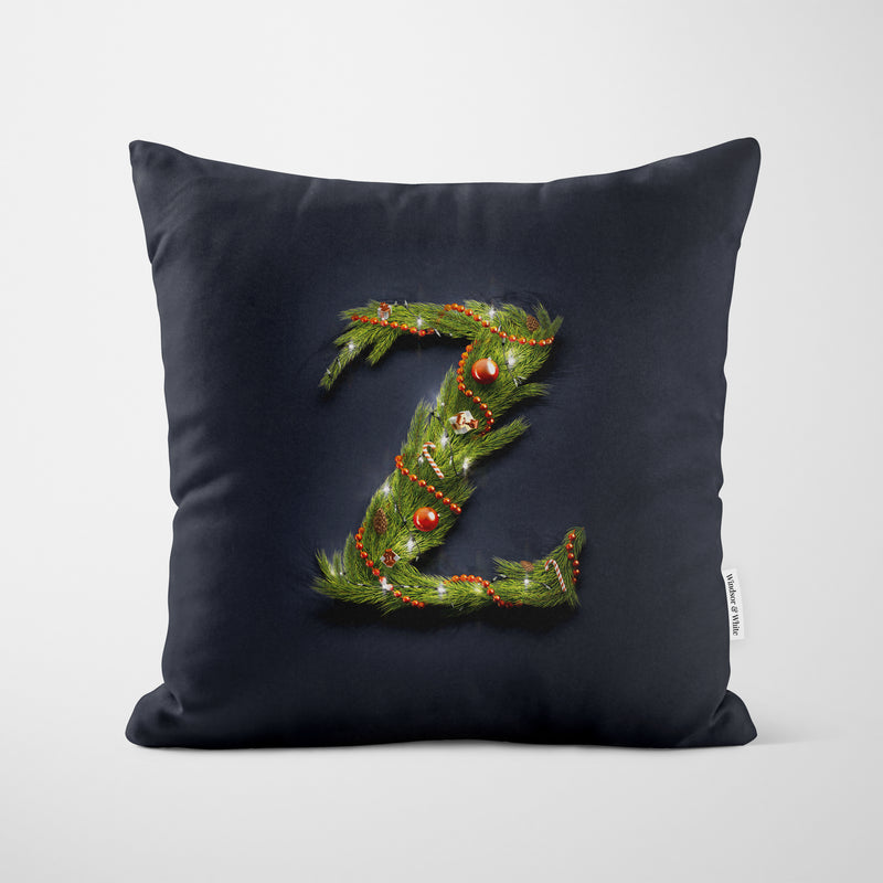 Christmas Garland Letter (Z) Cushion