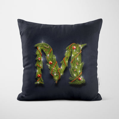 Christmas Garland Letter (M) Cushion