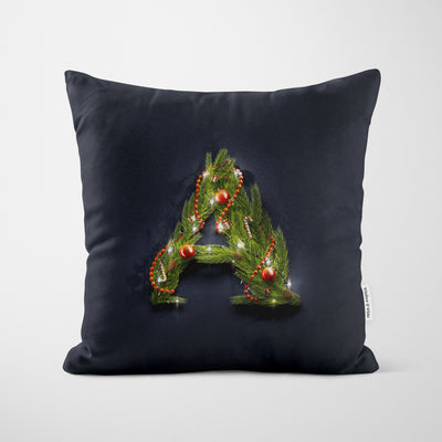 Christmas Garland Letter (A) Cushion