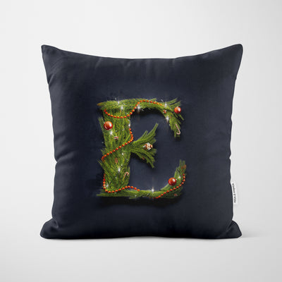 Christmas Garland Letter (E) Cushion