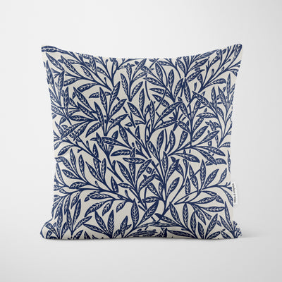 William Morris Willow Nature Ornament Navy Blue Cushion