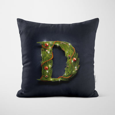 Christmas Garland Letter (D) Cushion