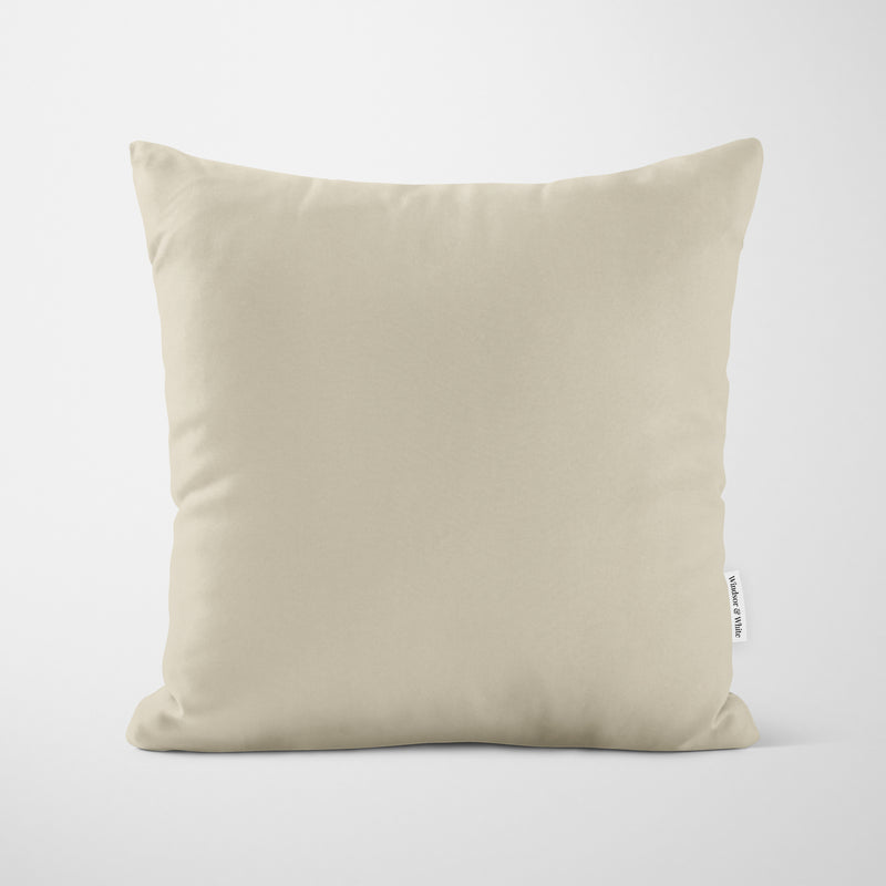 Plain Champagne Cushion - Handmade Homeware, Made in Britain - Windsor and White