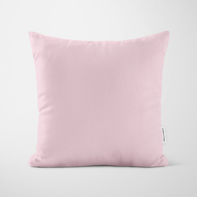 Plain Petal Pink Cushion - Handmade Homeware, Made in Britain - Windsor and White