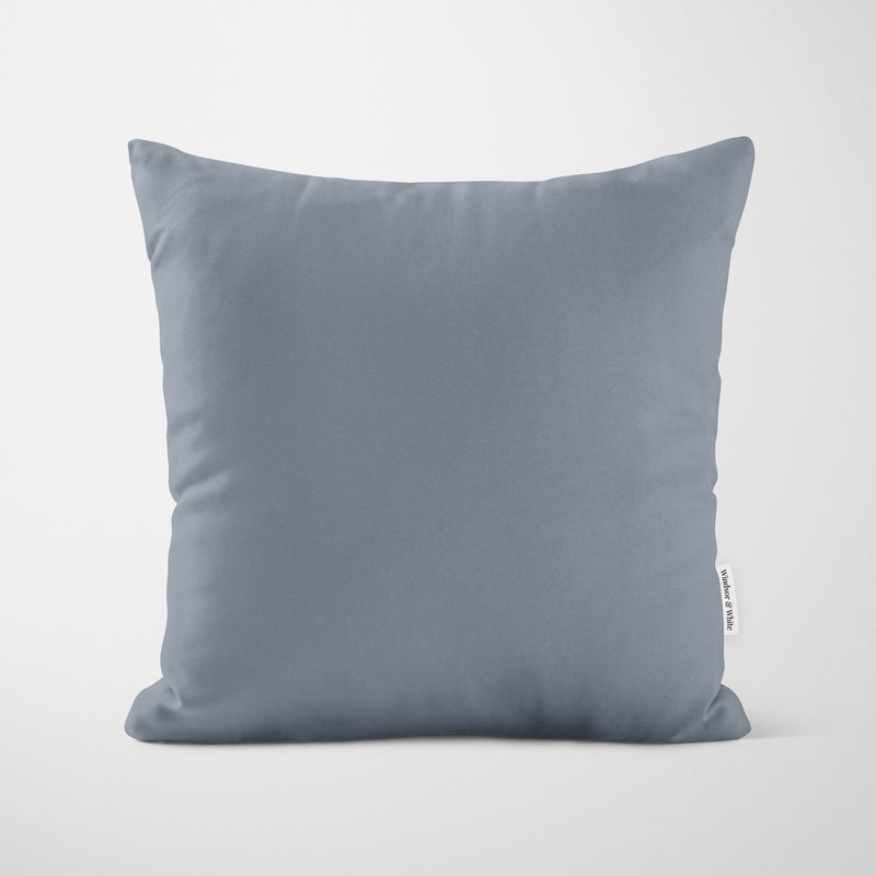 Plain Pearl Silver Grey Cushion - Handmade Homeware, Made in Britain - Windsor and White