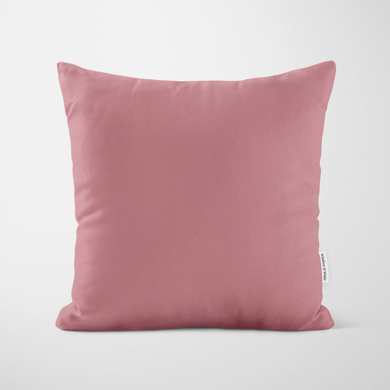 Plain Deep Rose Pink Cushion - Handmade Homeware, Made in Britain - Windsor and White