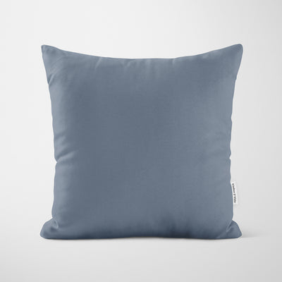 Plain Silver Blue Cushion - Handmade Homeware, Made in Britain - Windsor and White