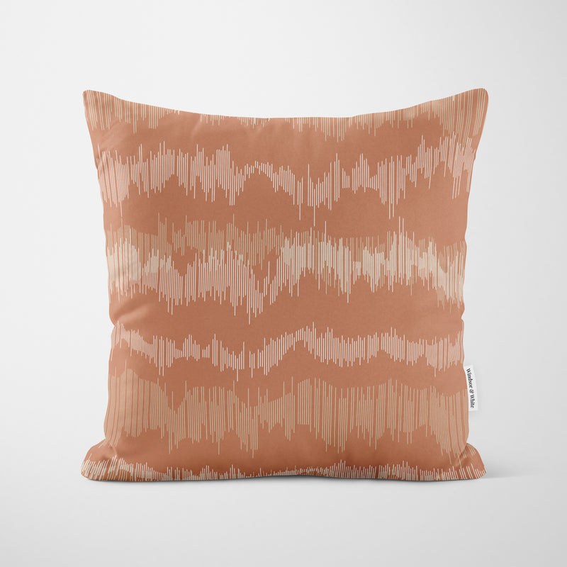 Tuscan Texture Lines Cushion - Handmade Homeware, Made in Britain - Windsor and White
