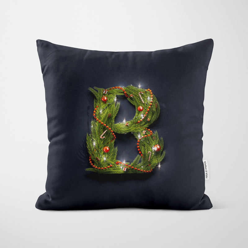 Christmas Garland Letter (B) Cushion