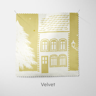 Personalised Christmas Cushion Gold House