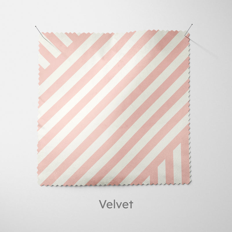 Pink Layered Stripes Cushion - Handmade Homeware, Made in Britain - Windsor and White