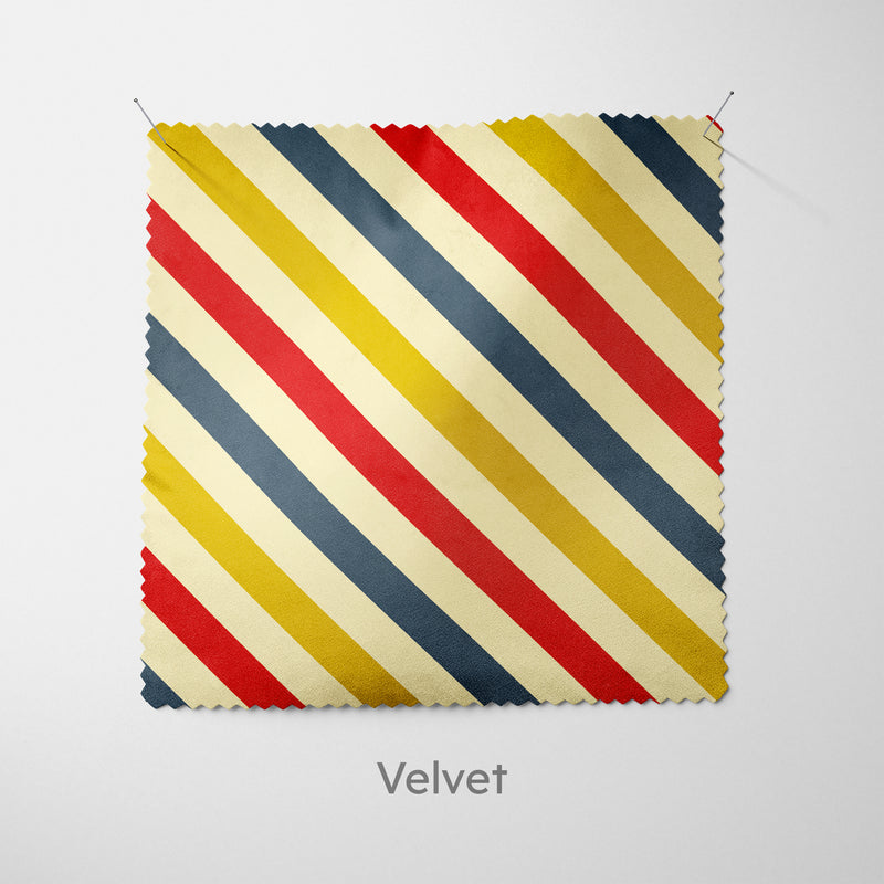 Vintage Stripes Cushion - Handmade Homeware, Made in Britain - Windsor and White