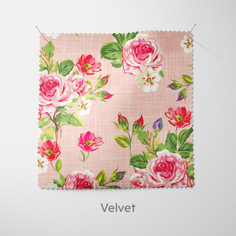 Pink Floral Chintz Cushion - Handmade Homeware, Made in Britain - Windsor and White