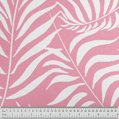 Palm Leaves Pink Cushion - Handmade Homeware, Made in Britain - Windsor and White