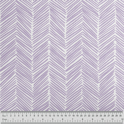 Lilac Boho Chevron Cushion - Handmade Homeware, Made in Britain - Windsor and White