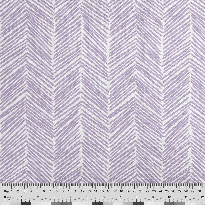 Lilac Boho Chevron Cushion - Handmade Homeware, Made in Britain - Windsor and White