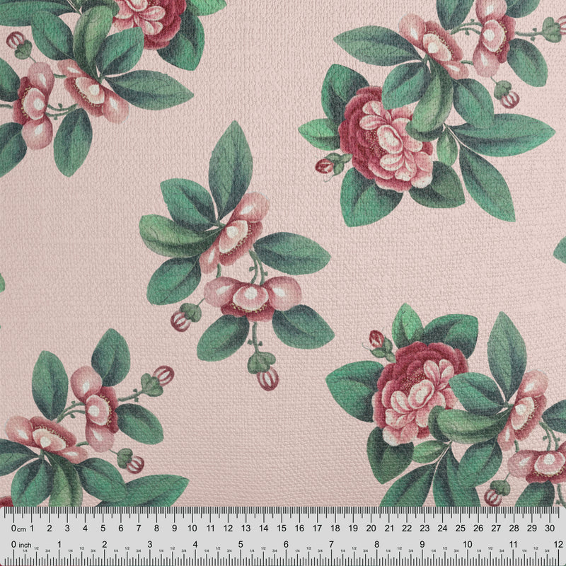 Japanese Blossom Pink Fabric - Handmade Homeware, Made in Britain - Windsor and White